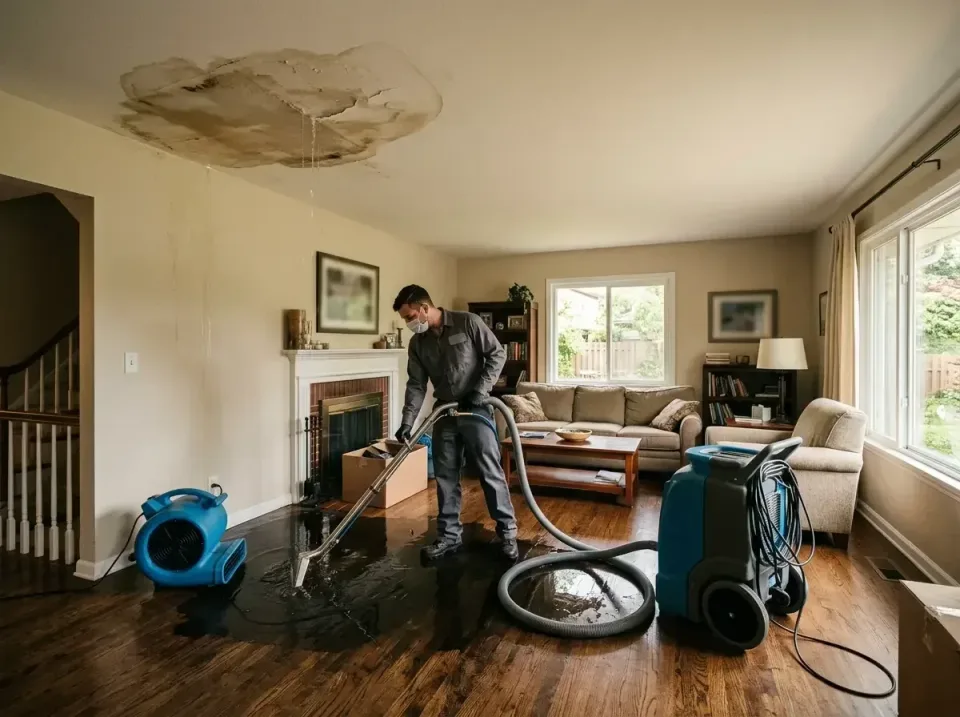 attic-pipe-burst-ceiling-drip-008 — frequently asked questions, Water Damage Restoration & Carpet Care in Marshall, MO